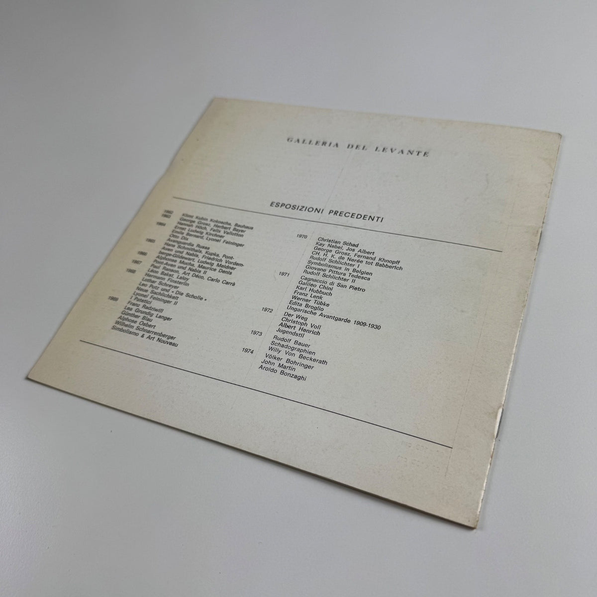 Giulio Aristide Sartorio | Galleria del Levante, Milano, 1974