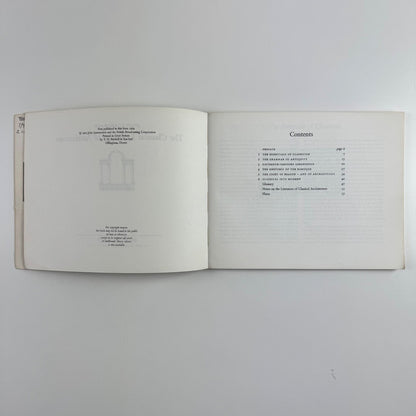 The Classical Language of Architecture by John Summerson University, 1964