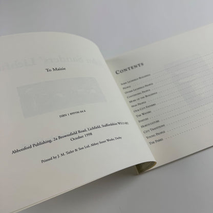 John Sanders’ Lichfield. Words and wood engravings Abbotsford Publishing 1998