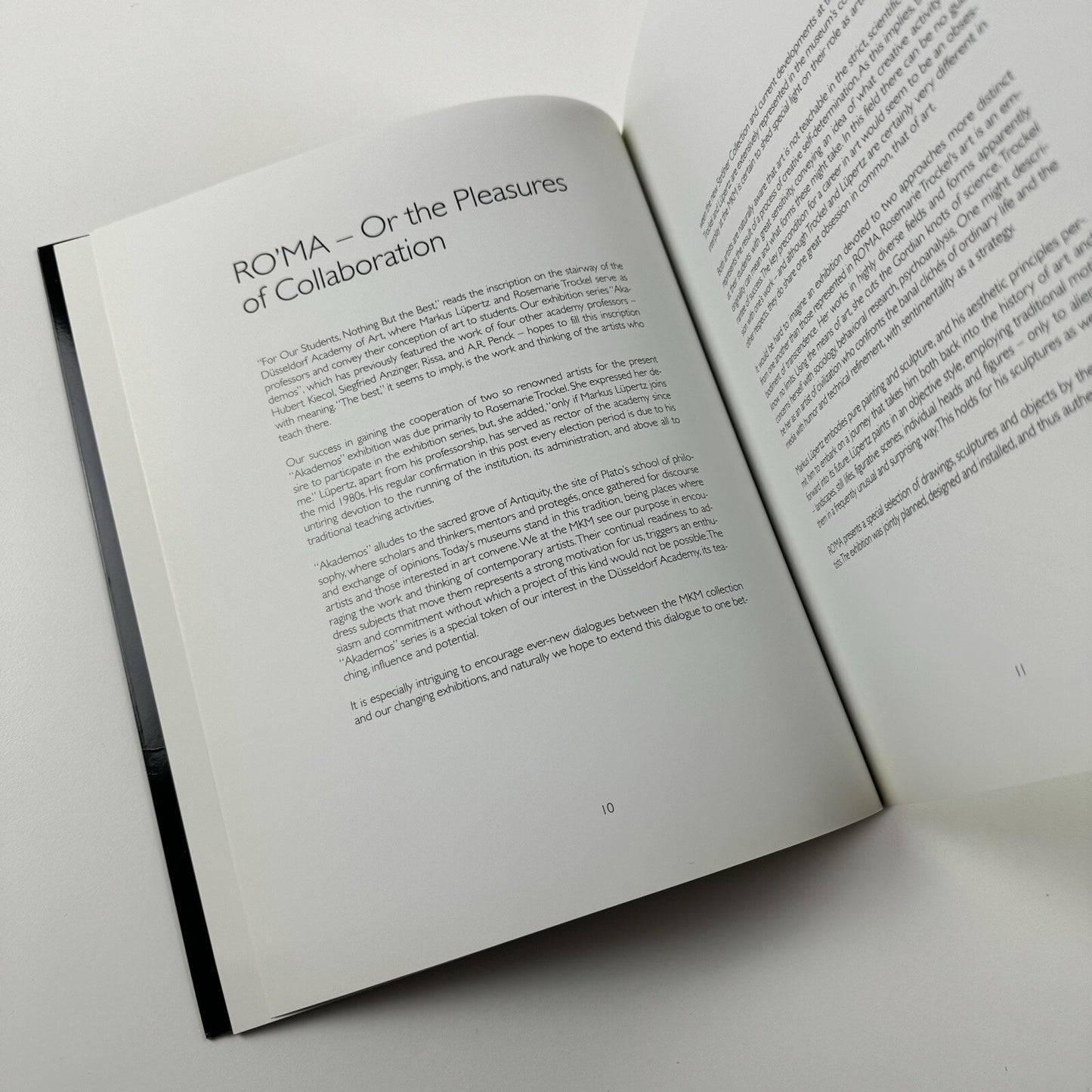 RO'MA - Rosemarie Trockel and Markus Lüpertz, 2006 Akademos exhibition catalogue