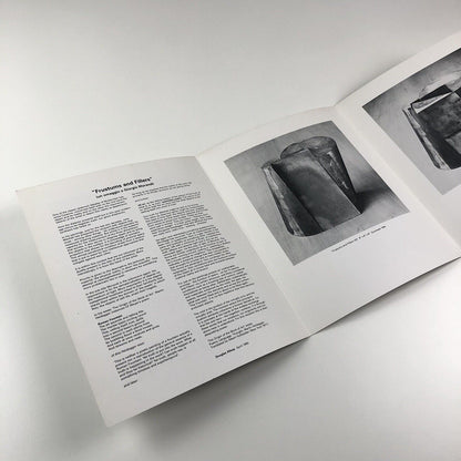 Folding card for John Mitchell Frustums and Fillers un omaggio a Giorgio Morandi | Wimbledon School of Art, 1994