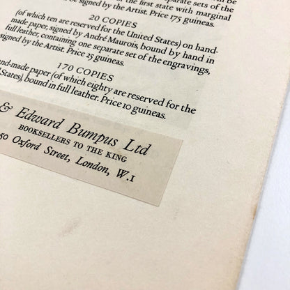 Prospectus for The Comical History of the States and Empires of the World of the Moon by Cyrano de Bergerac | The Blackamore Press, 1930