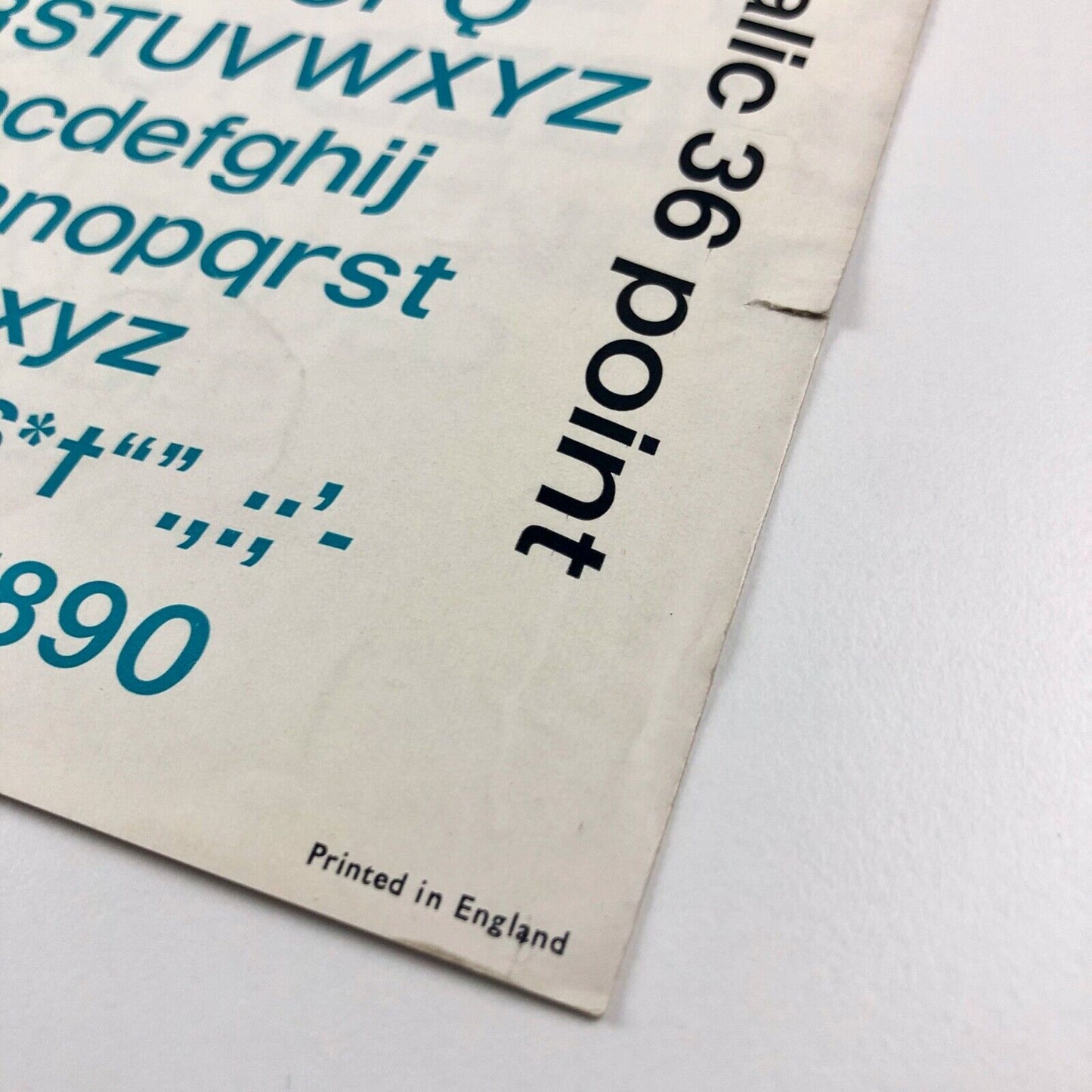 Folio Medium Extended Bauer Type Foundry designed by Dr Konrad F. Bauer and Walter Baum | Soldans Ltd, undated