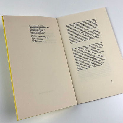 Typography and the Art of the Book, Jacques Haumont. French/English 1994 edition