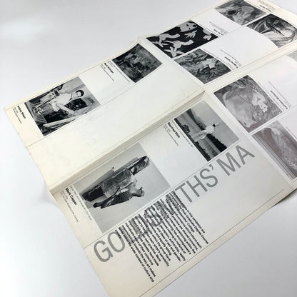 Goldsmiths’ College –  MA Fine Art poster | Antony Wilson, Mark Wallinger, 1985?