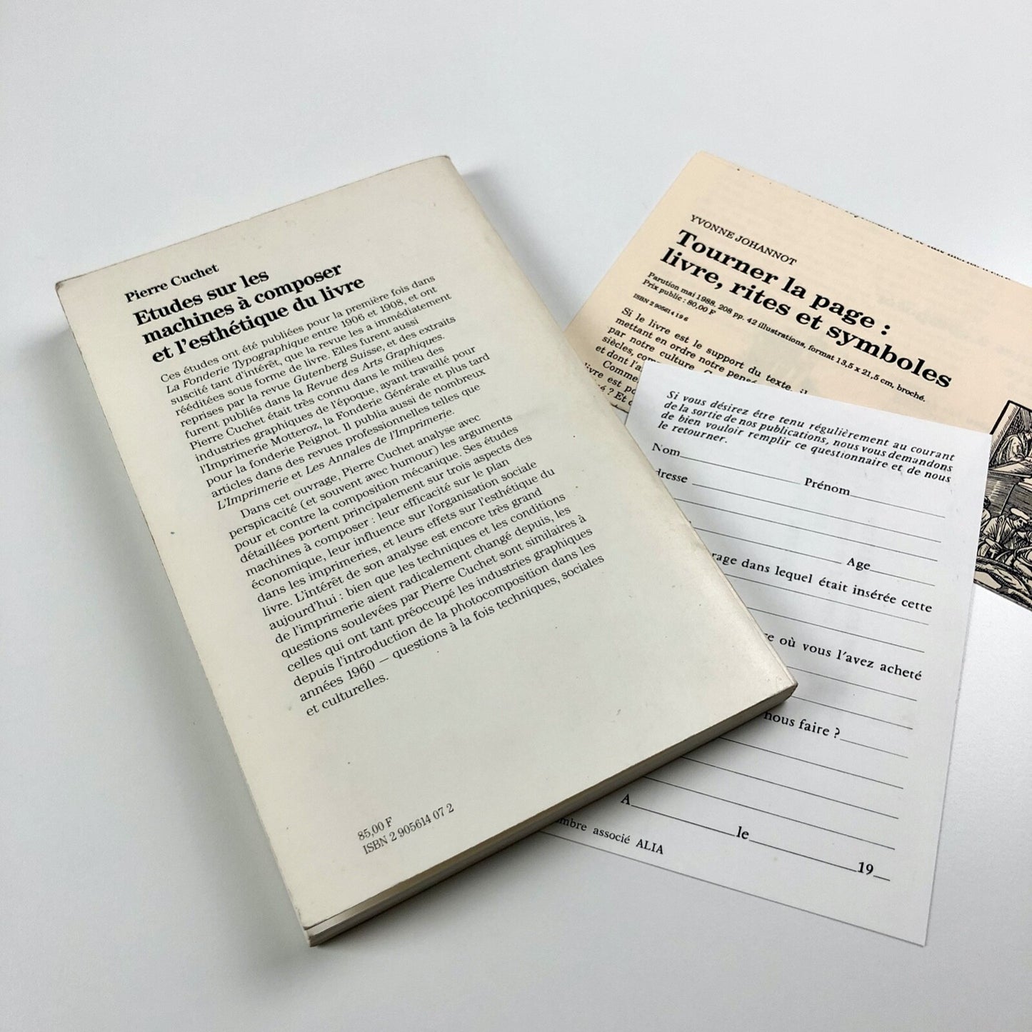 Etudes sur les Machines à Composer et l’Esthétique du Livre | Pierre Cuchet 1986