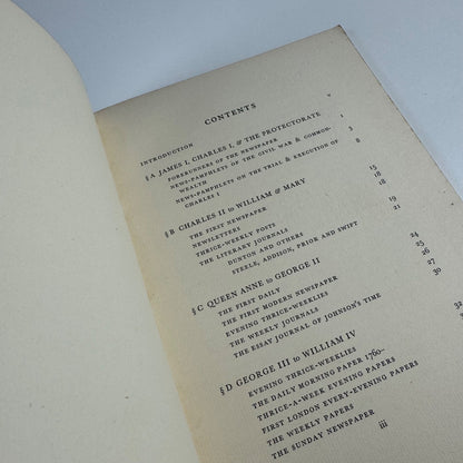 History of the English newspaper through three centuries held at The Old Court House | The Press Club 1932