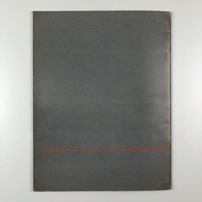 Reg Butler | J.B. Speed Art Museum exhibition booklet, 1963