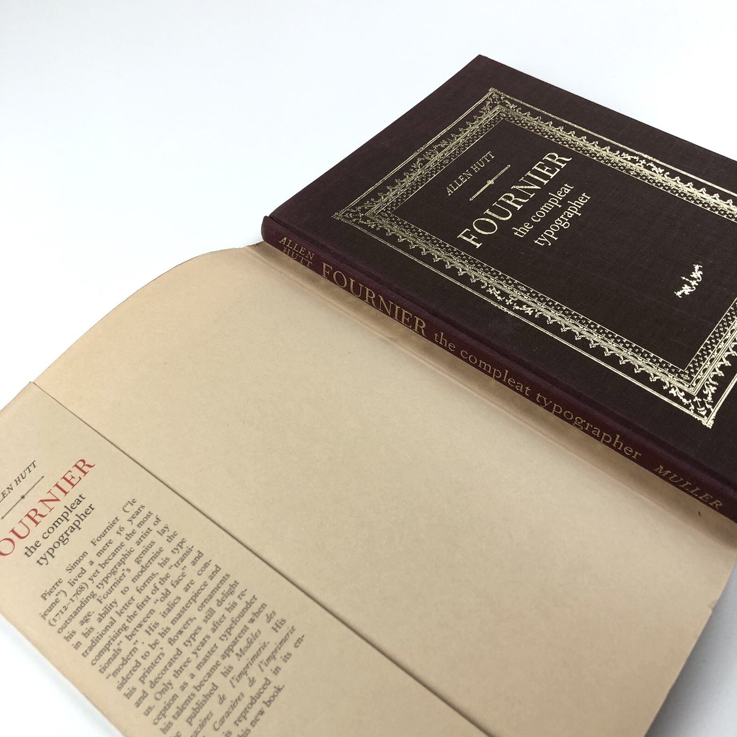 Fournier – the Compleat Typographer by Allen Hutt | Frederick Muller 1972