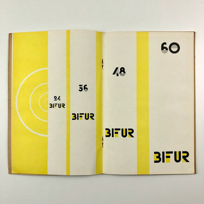 Bifur font – type specimen brochure | Fonderies Deberny Peignot, 1929 Cassandre