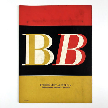 Bodoni type specimen brochure | Typefoundry Amsterdam 1950s?