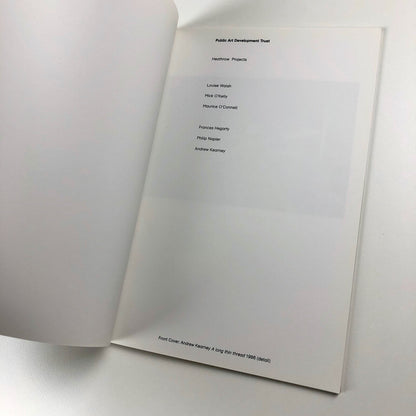 Public Art Development Trust. Heathrow Project. Documentary Notes 1998