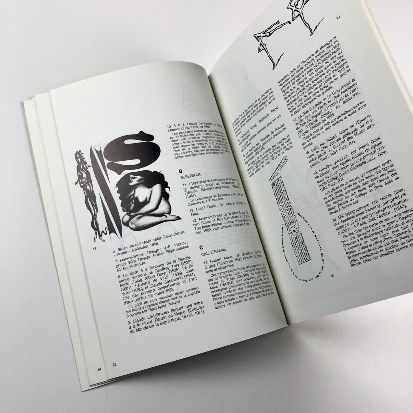 Alphabets Exposition organisée par Massin Musée Galerie de la Seita 1986/7 | Exhibition catalogue, 1987