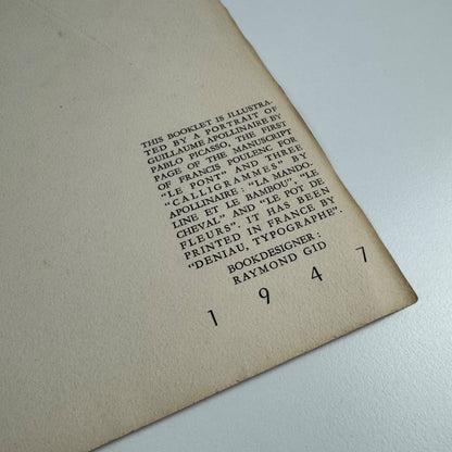 Il Pleut Apollinaire Chez Lui Guillaume Apollinaire. Galerie Apollinaire, 1947