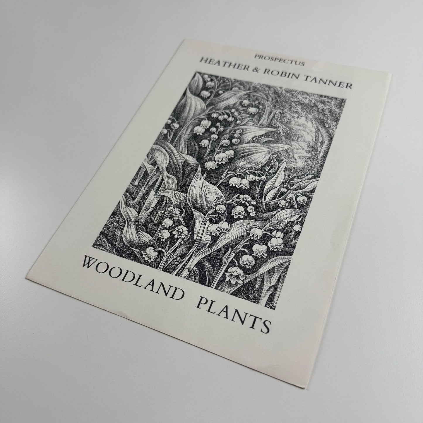 Prospectus for Woodland Plants by Heather & Robin Tanner | Robert Garton 1981