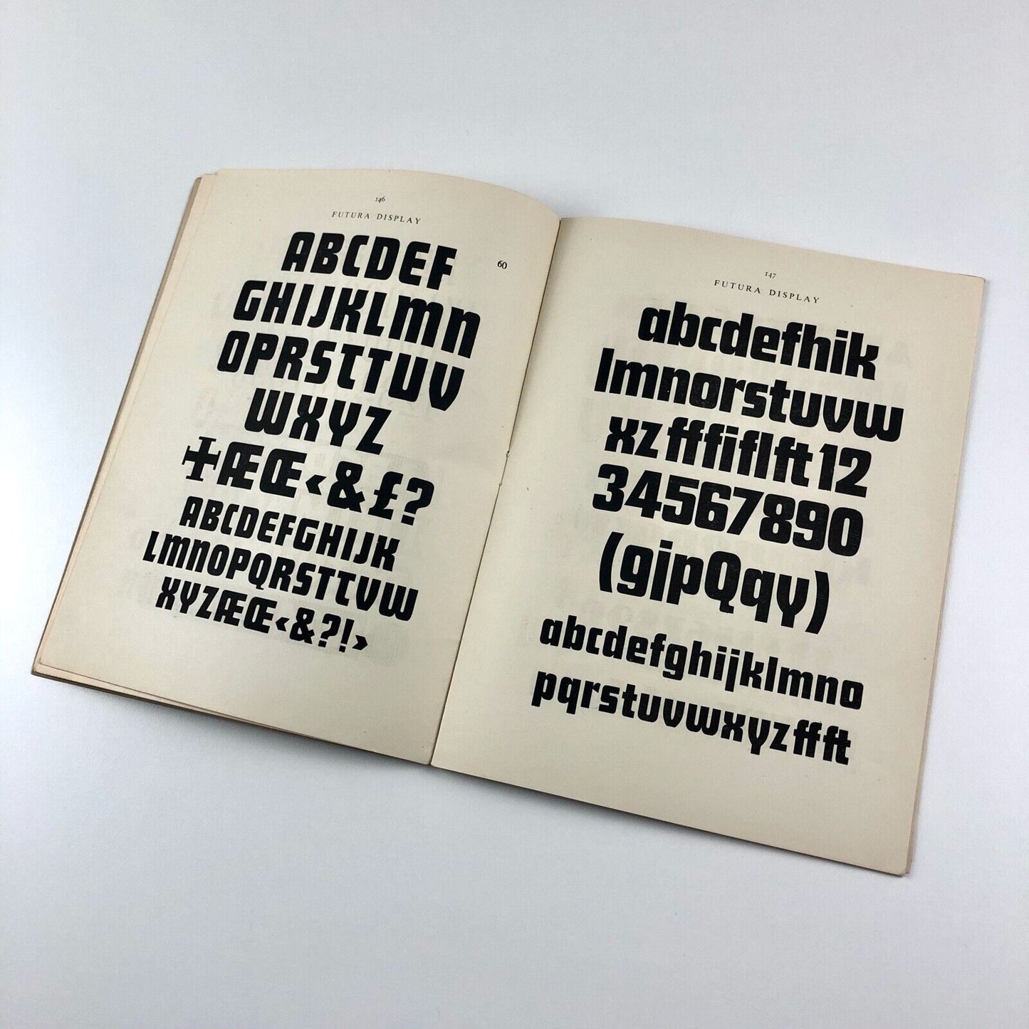 Alphabet in Type LCC type specimen booklet | Whitechapel Art Gallery, 1958