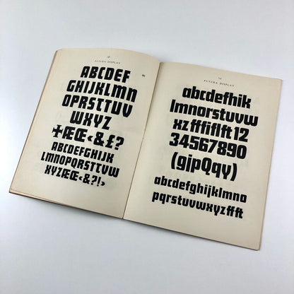 Alphabet in Type LCC type specimen booklet | Whitechapel Art Gallery, 1958