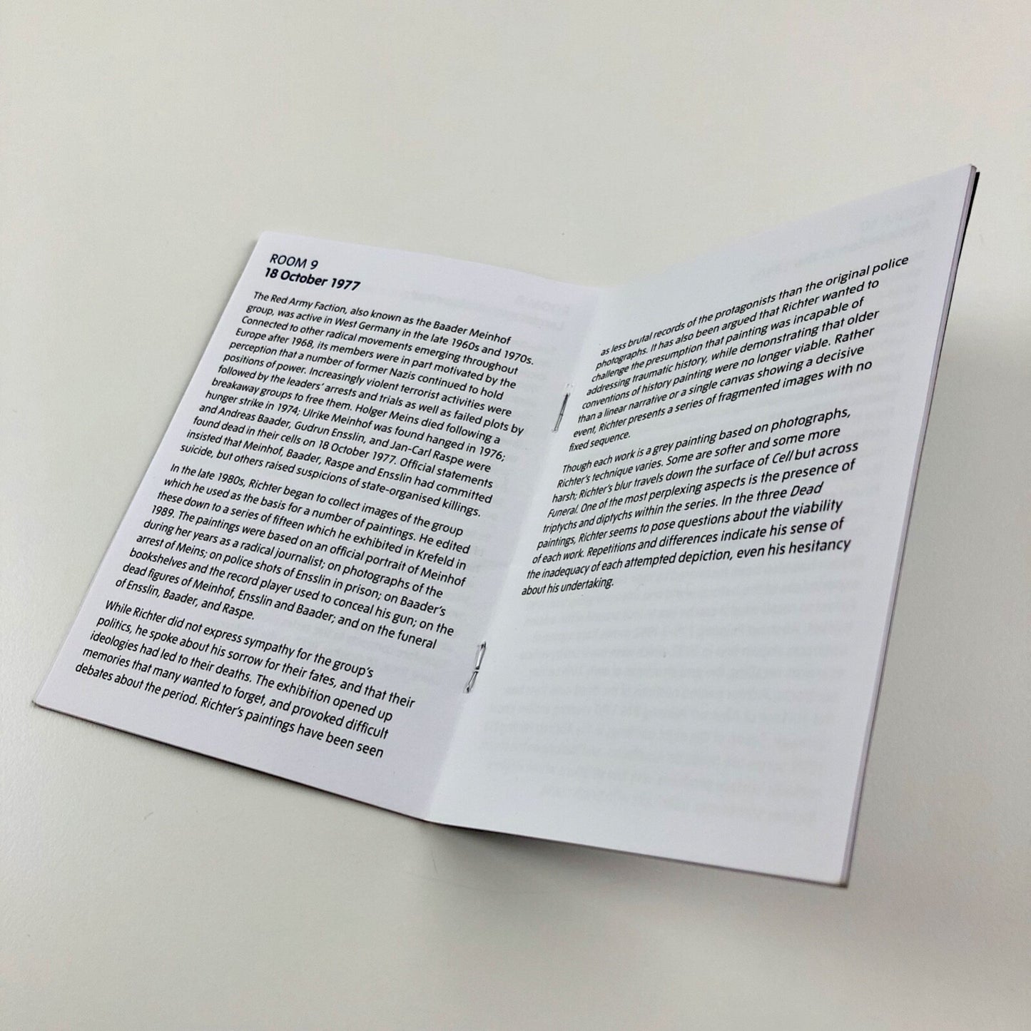Gerhard Richter. Panorama | Pocket gallery guide – Tate Modern 2011/12