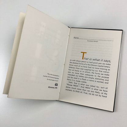 A few words about letters and some examples A.R. Tommasini | Privately printed and distributed for Christmas 1964 | this copy numbered 288