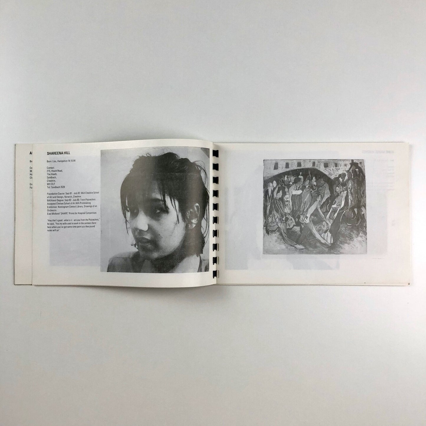 Trent Polytechnic – Fine Art Degree Show, 1985 brochure