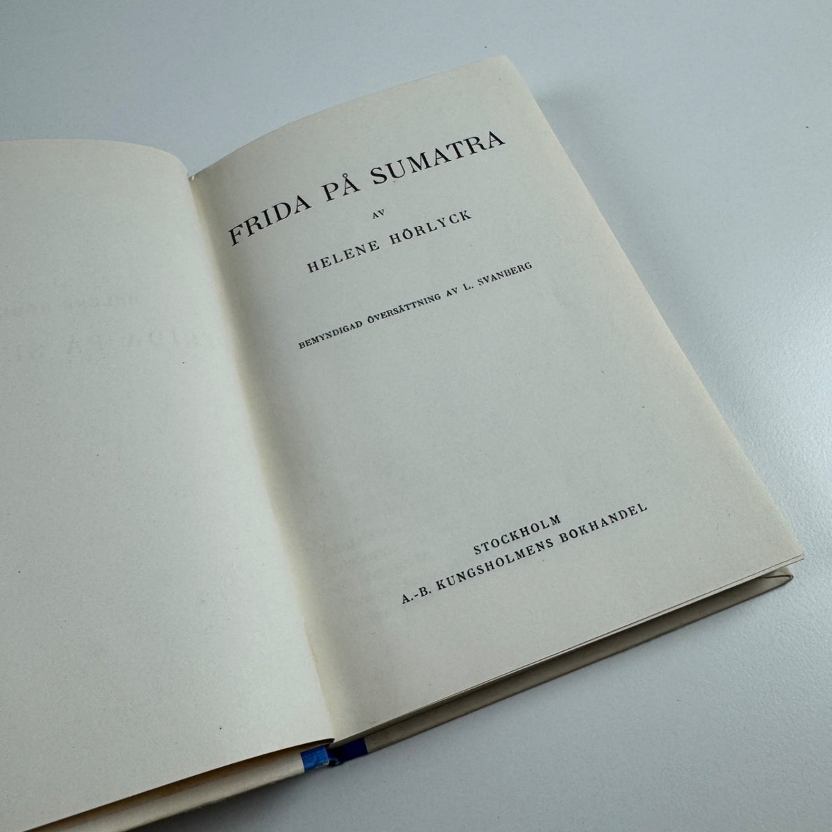 Frida På Sumatra by Helene Hörlyck | Bonniers Boktryckeri, 1933