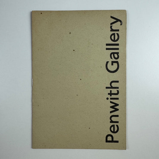 Catalogue Penwith Society Gallery Winter exhibition 1970/71