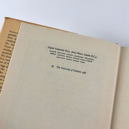 Architect and Patron by Frank Jenkins | University of Durham Publications | Oxford University Press, 1961