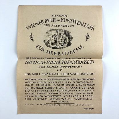 Die Gruppe Wiener Buch und Kunstverleger zur Herbstmesse Würthle | Julius Kimpel | Undated, presumed 1920/30s