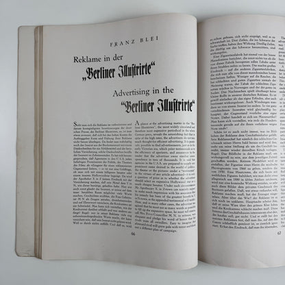 Gebrauchsgraphik International Advertising Art May 1930 Vol 7 no 5 edited by Professor HK Frenzel