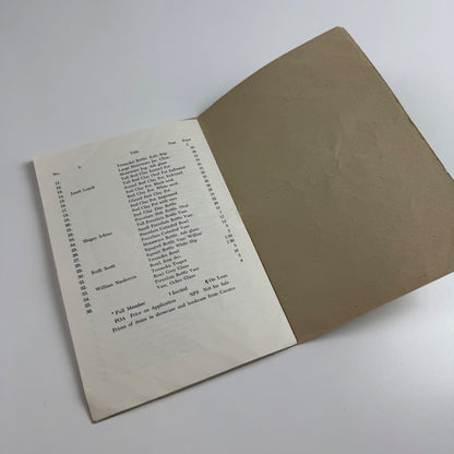 Catalogue Penwith Society Gallery winter exhibition 1972/73
