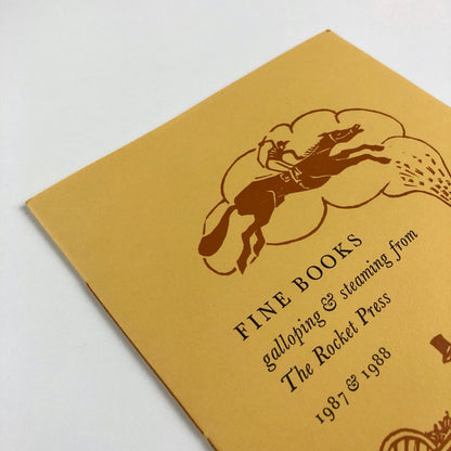 Fine Books galloping & steaming from The Rocket Press, 1987 & 1988