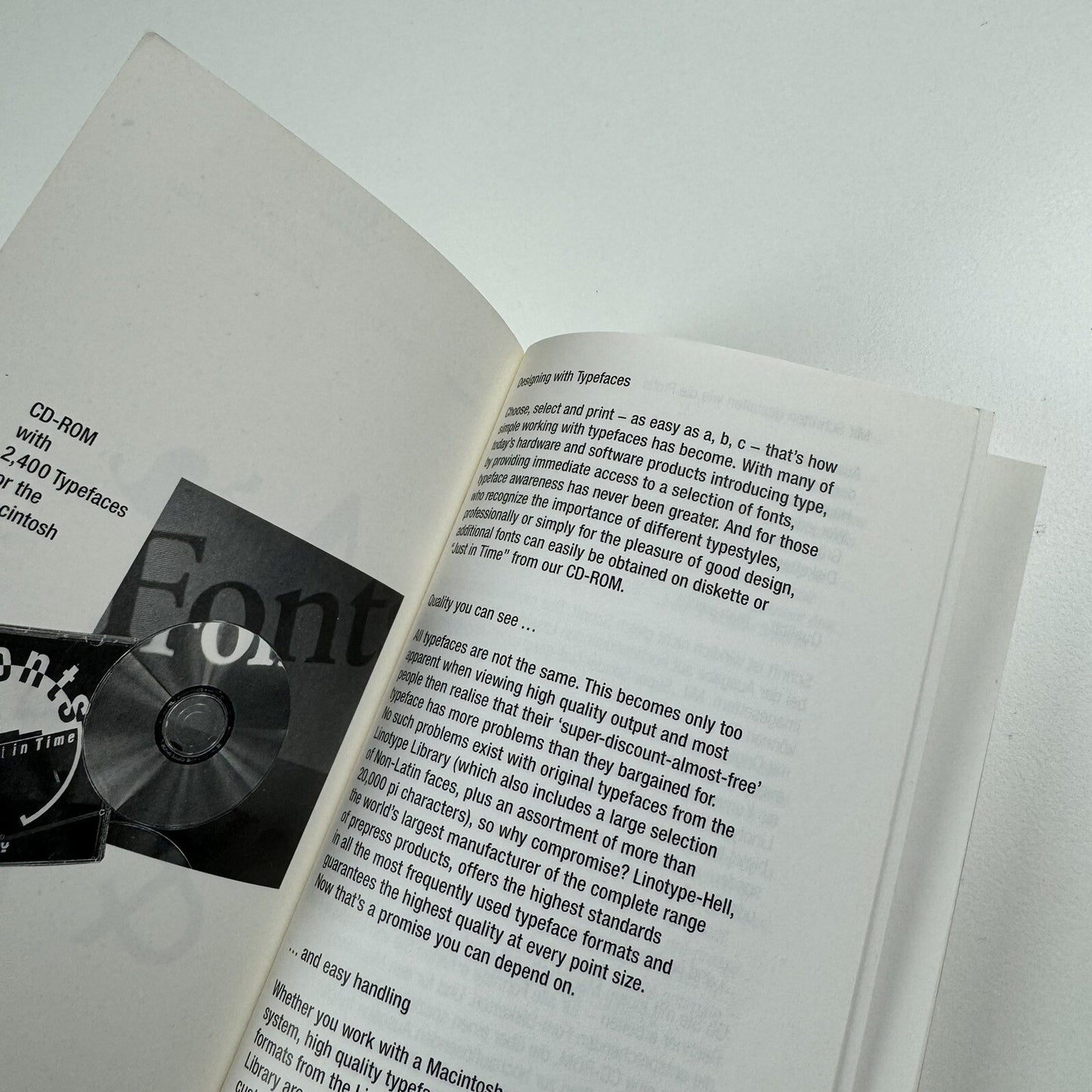 Linotype-Hell | Type overview – PostScript Typefaces for Electronic Publishing, 1993 booklet