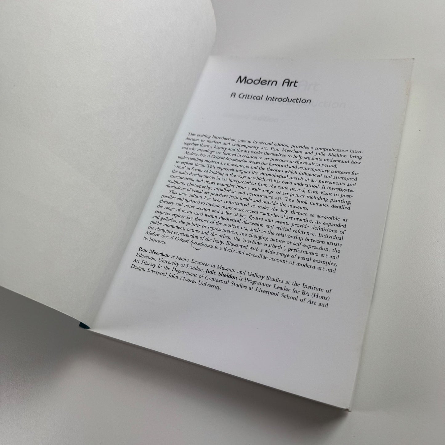 Modern Art: A Critical Introduction 2nd ed by Pam Meecham & Julie Sheldon Routledge 2005