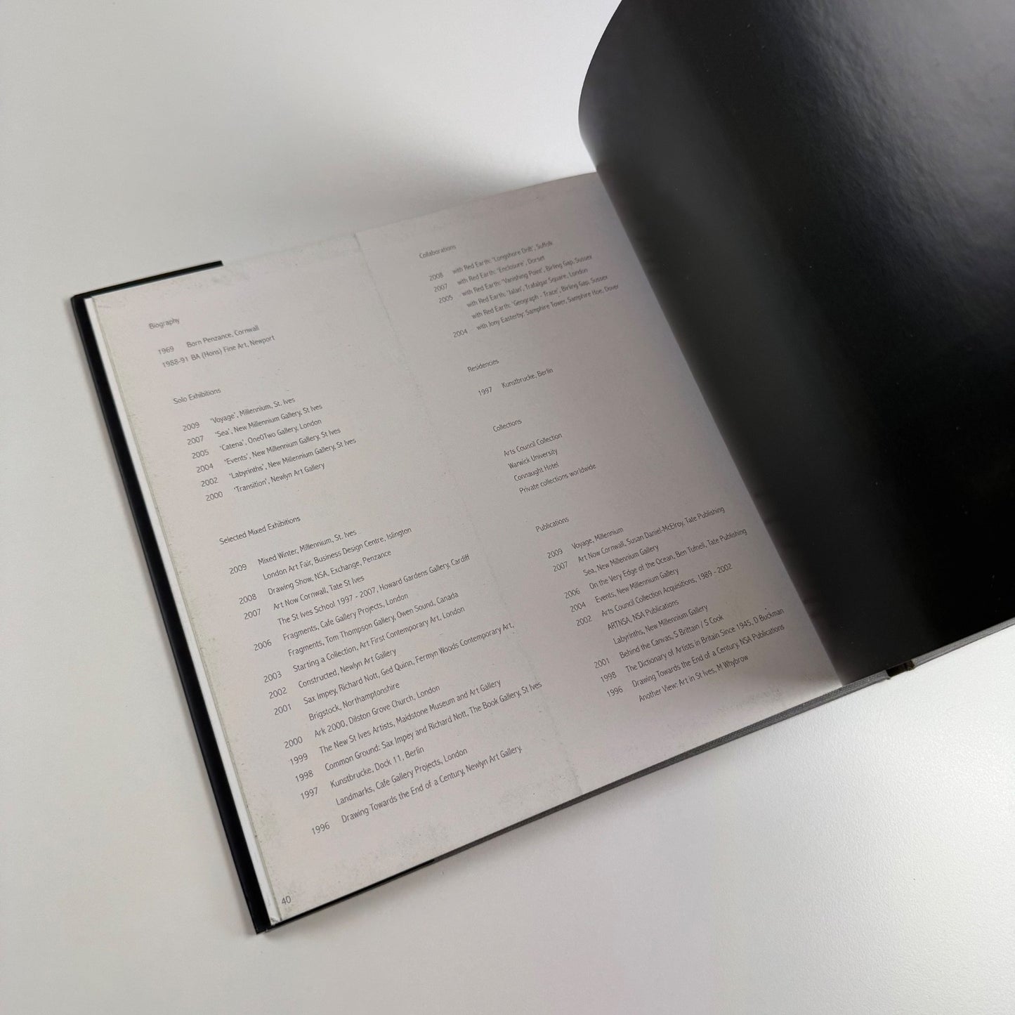 Sax Impey. Voyage | catalogue and private view invitation for exhibition at Millenium, St Ives, year not given