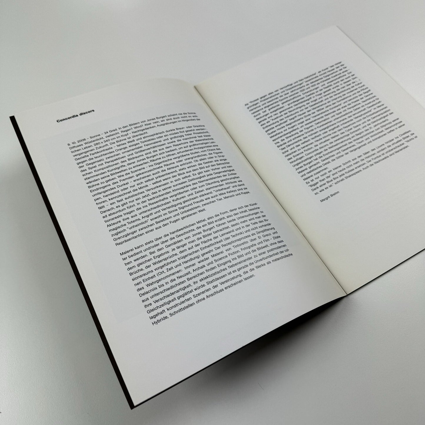 Jonas Burget | Produzentengalerie Hamburg, 2006 exhibition catalogue