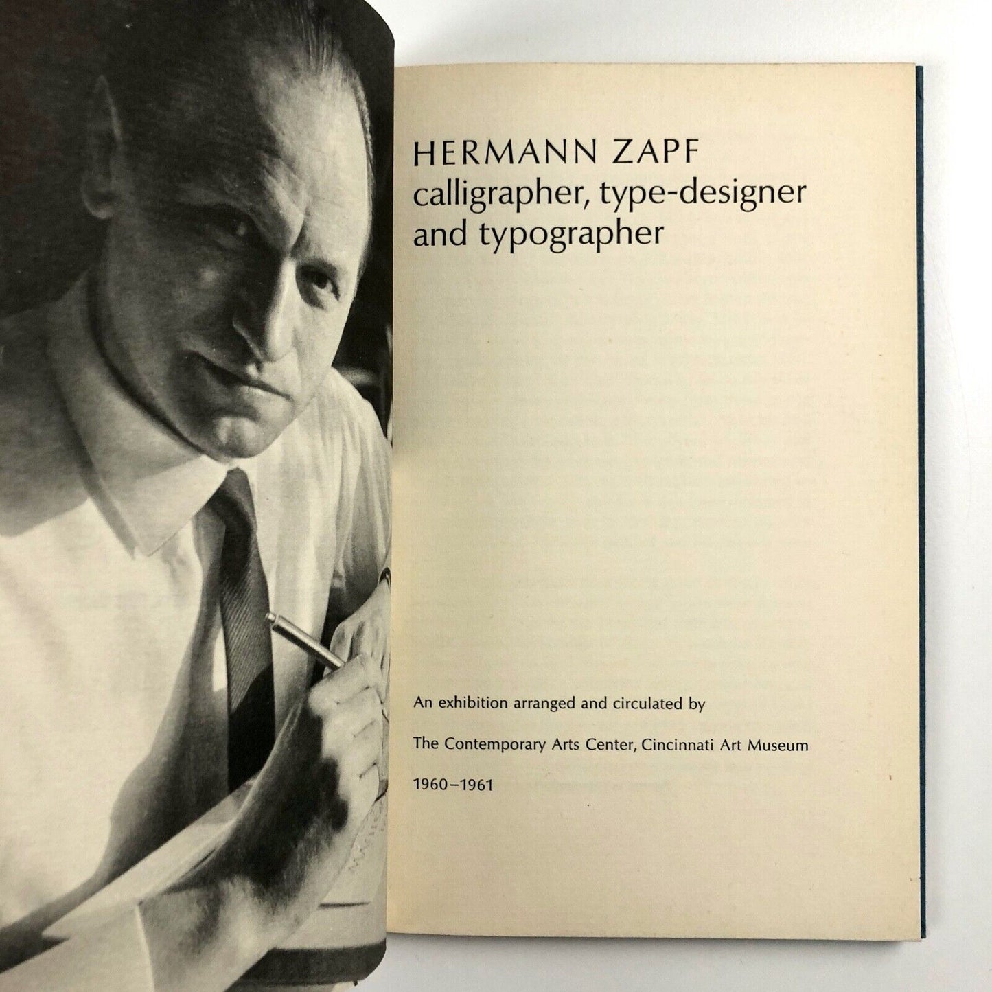 Hermann Zapf: Calligrapher, type-designer and typographer Cincinnati Art Museum 1960-1