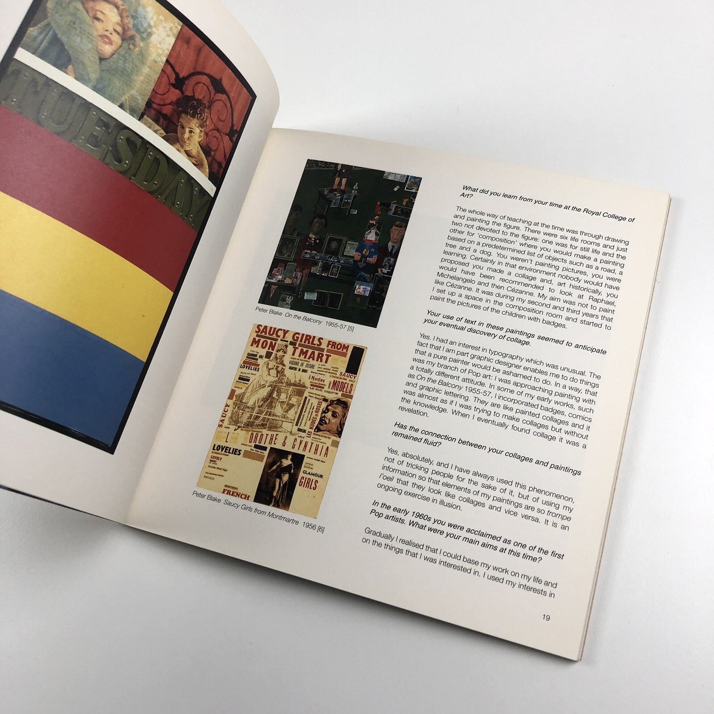 Peter Blake – About Collage | Tate Liverpool catalogue | Signed by Peter Blake | With 'Ostrich Beach' print 2000