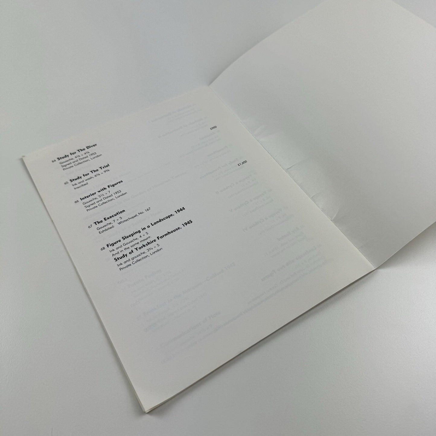 Keith Vaughan Early drawings & gouaches 1940-55 | Agnew London catalogue, 1985