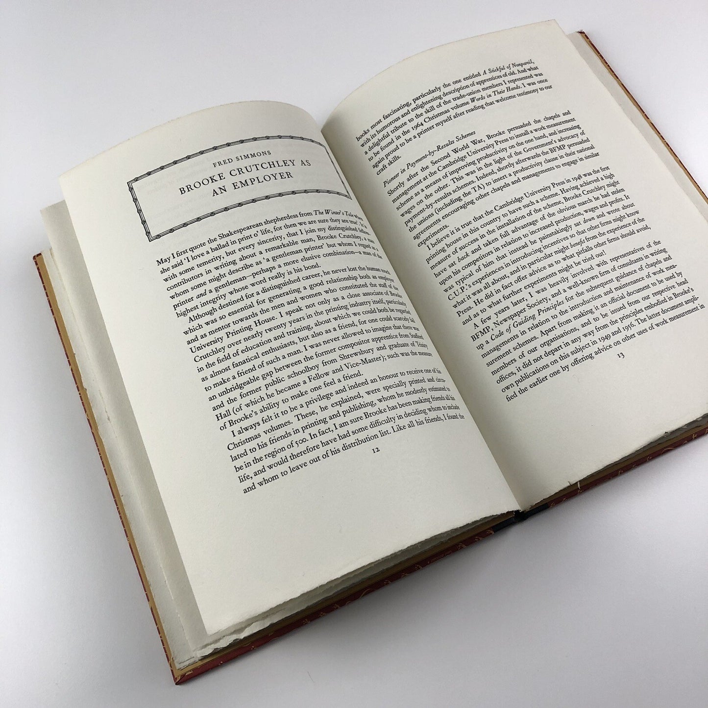 Tributes to Brooke Crutchley on his retirement as University Printer 1946-74 | Cambridge University Printing House, 1975