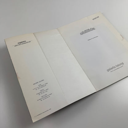Chillida Galerie Lelong 1990s catalogue preface Yves Bonnefoy