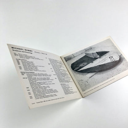 Michael Kenny – Sculpture and Drawings | Annely Juda Fine Art 1981 |Folded card