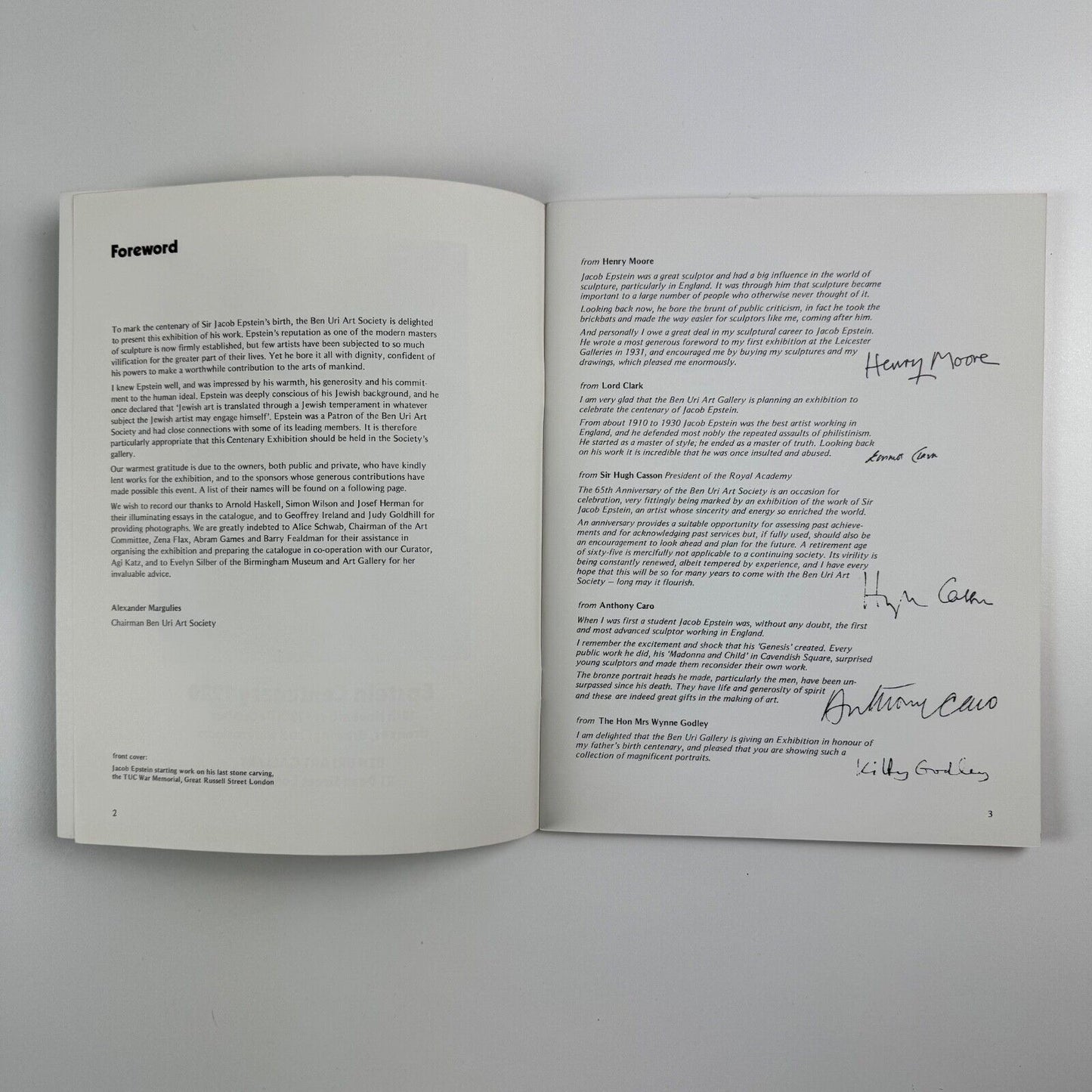 Epstein Centenary 1980. Bronzes, drawings and watercolours | Ben Uri Gallery, 1980