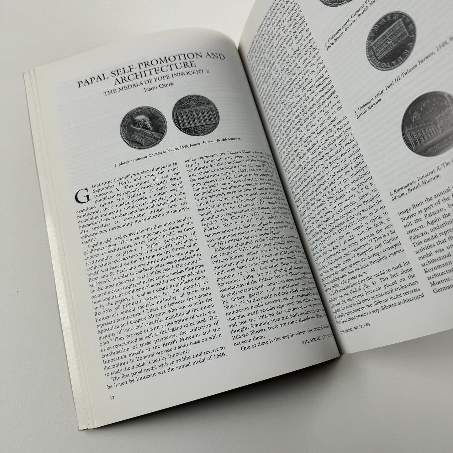 The Medal. British Art Medal Society | BAMS journal | Issue No. 32, Spring 1998