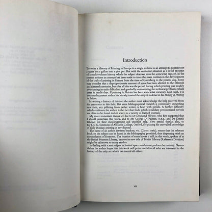A History of European Printing Colin Clair | Academic Press 1976