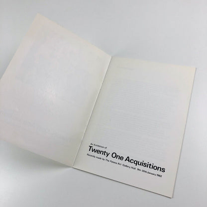 Twenty One Acquisitions The Ferens Art Gallery Hull | 1982