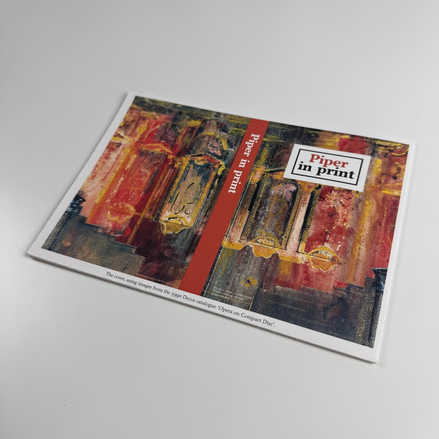 Fold-out promotional leaflet Piper in Print Artists' Choice Editions, 2010
