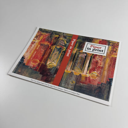 Fold-out promotional leaflet Piper in Print Artists' Choice Editions, 2010