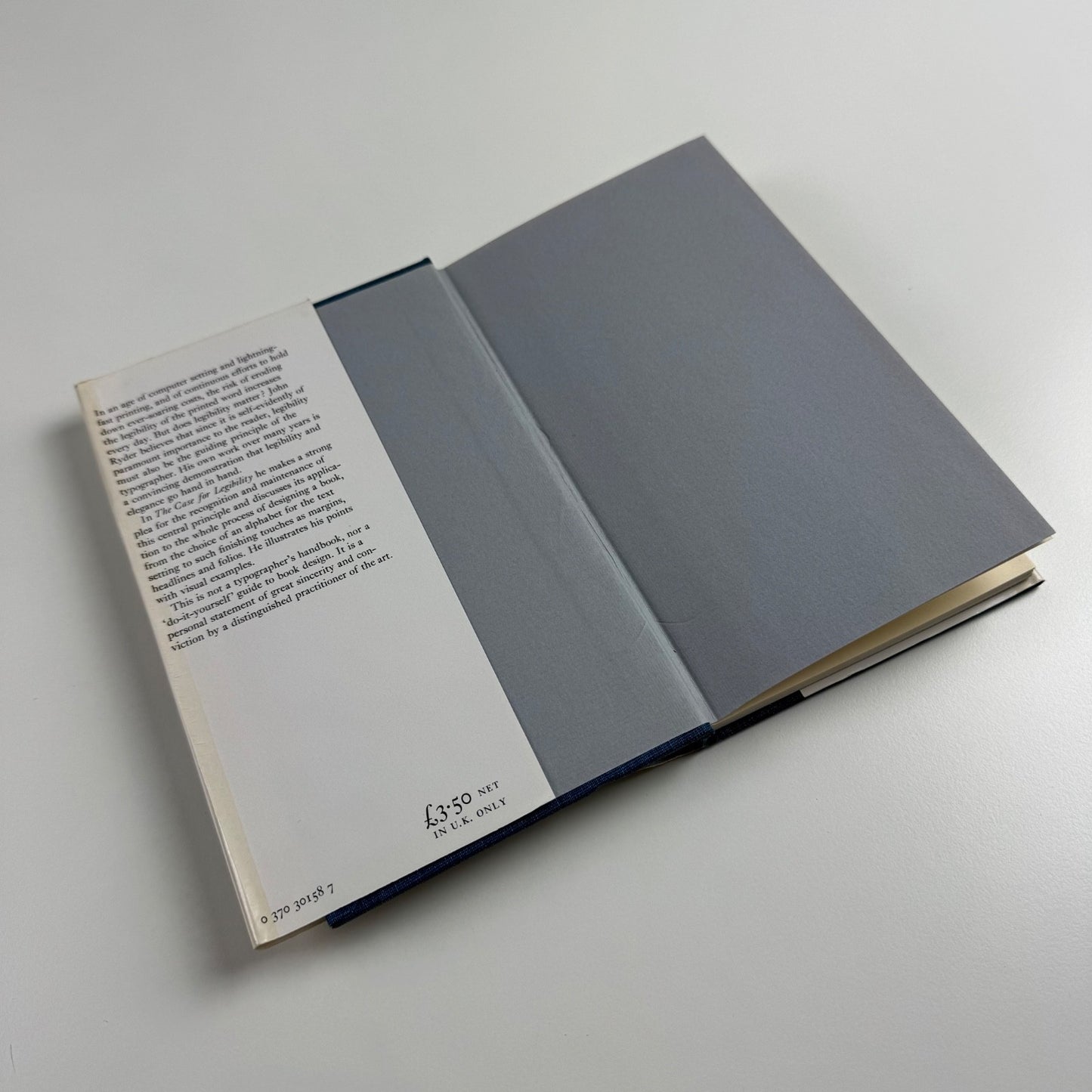 The Case for Legibility by John Ryder | The Bodley Head, 1979