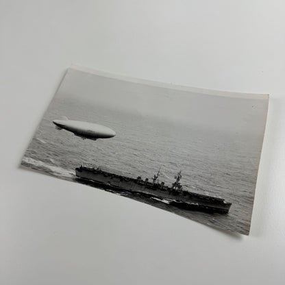Photo Non-rigid airship M4 flight over USS Saipan 11 October 1949