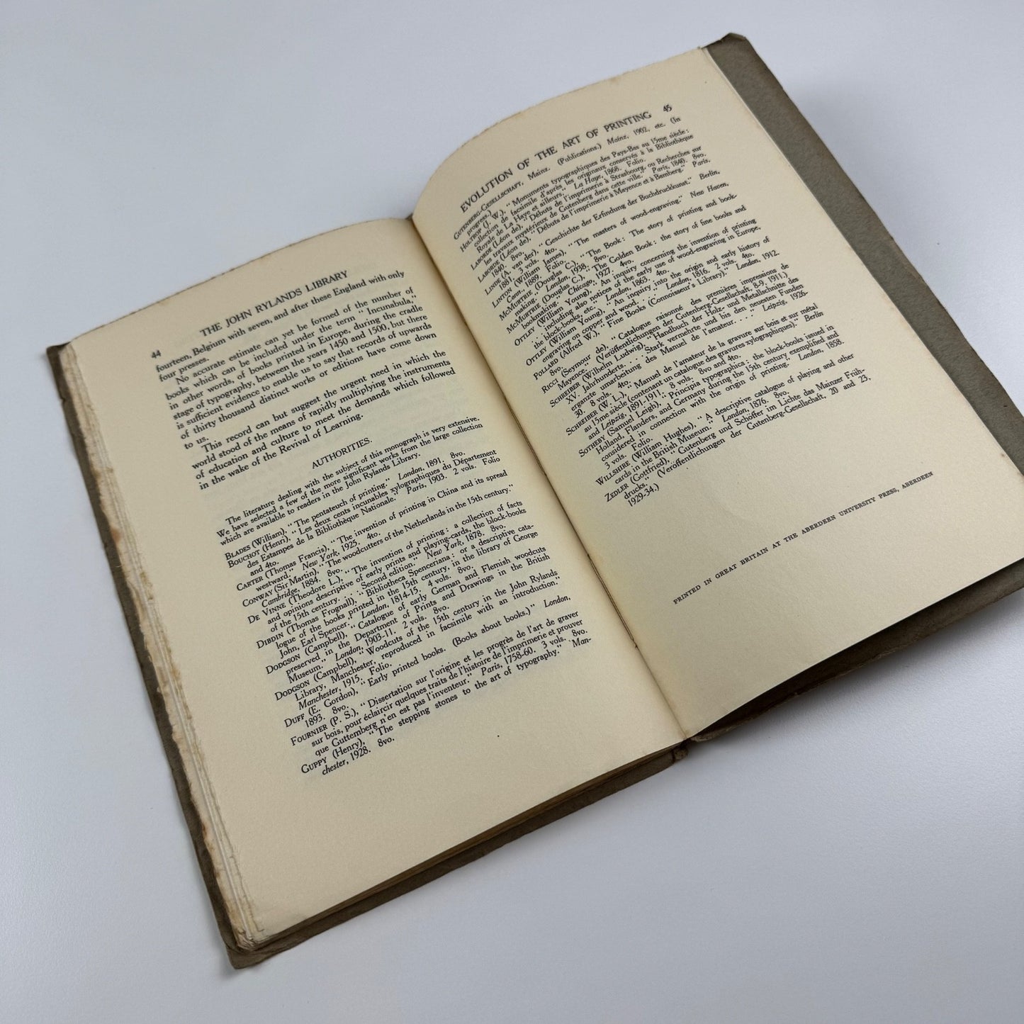 The evolution of the art of printing by Henry Guppy Manchester Univ Press, 1940